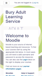 Mobile Screenshot of moodle.bury.gov.uk
